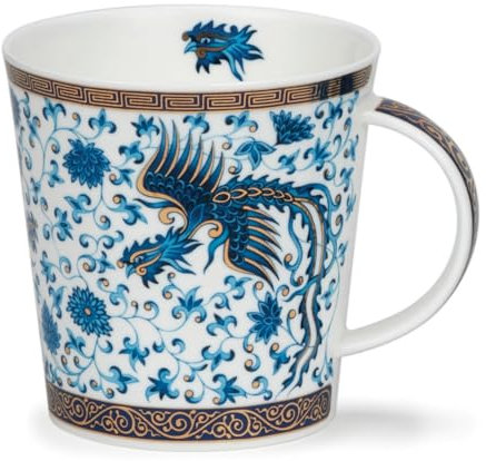 Dunoon Caingorm Mug en porcelaine anglaise Bleu Ming (Pheonix bleu et blanc)