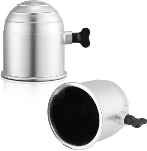 AGRISHOP 2X Anhänger Anhängerkupplung Abdeckung Kunststoff Silber Φ50mm Kugelkopf Abdeckung mit Schloss