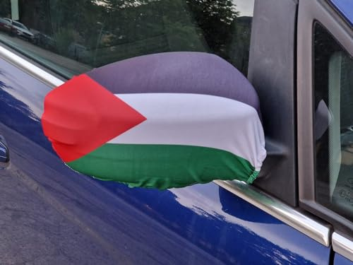 Spiegelflagge/Spiegelfahne PALÄSTINA 1 Paar, Auto/PKW Rückspiegel/Autospiegel Fahne/Flagge/Überzug