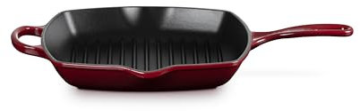 LE CREUSET - Skillet Signature Quadrada Grill Garnet 26 20183269490422