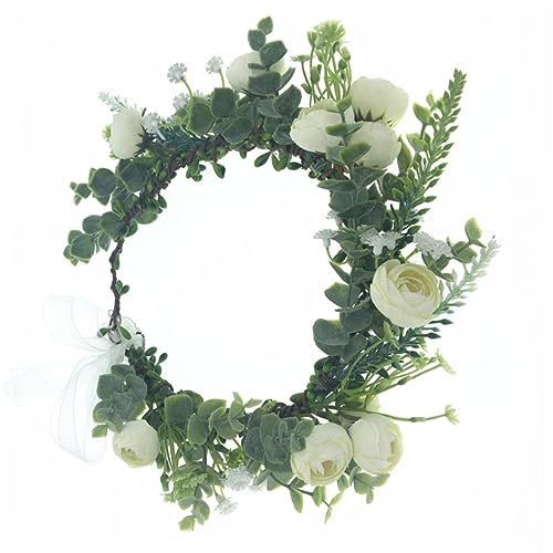 MERRYHAPY 1stück Braut Haarreif Blumen Für Und Verlobung Haarkranz Weiß Für Festliche Anlässe Und Bühnenauftritte