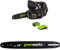 Greenworks GD40TCSK2 Cordless Top Handle Chainsaw with Brushless Motor, 25cm Bar Length, 40V 2Ah Battery & Charger + Greenworks Original 25cm Guide Bar