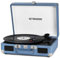 RetroAudio Vinyl Record Player Bluetooth Vintage Portable Suitcase Turntable with Built-in Speakers 3-Speed Belt-Driven Record Player Support RCA Output and Headphone Output
