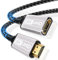 Câble d'extension HDMI,1M 8K 60HZ 4K 120HZ 144HZ Câble d'extension HDMI 2.1 mâle vers femelle 48Gbps Ultra High Speed ​​UHD eARC HDCP 2.3 Dynamic HDR10+ Compatible avec TV Stick,HDTV,PS 5 PS 4