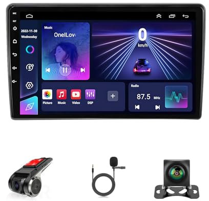 Android 14 Radio Estéreo De Coche 2 DIN 9 Pulgadas Pantalla Táctil para Opel Astra H 2004-2014 con GPS Navi CarPlay Inalámbrico Bluetooth AHD Cámara Trasera Control En El Volante(A2 2+32G)