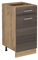 Vicco Küchenunterschrank R-Line, Schubladenschrank für die Küche, Edelgrau, 40 cm ohne Arbeitsplatte