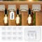 150PCS Self Adhesive Cable Clips, Cable Tidy Clips, Sticky Wire Tidy Outdoor Lights Hooks Cord Organiser Holder, Wire Wall Clips Management for Garden Festoon Decorations Christmas String Light