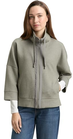 Boxy Fit Scuba Sweatjacke