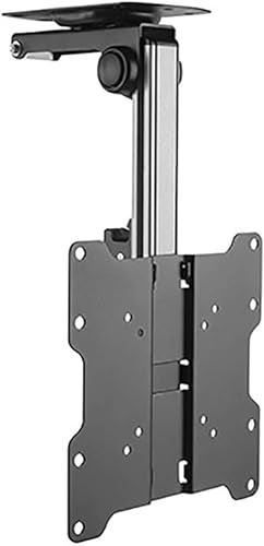 DRFGNF Multi Function Display Hanger for 17 37 inch Monitor Folding TV Ceiling Stand with Short Bracket for Kitchen Restaurant TV Mount