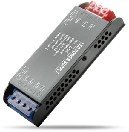 Trasformatore 220 V 12 V 100 W LED Driver Ultra Sottile Transfo 8,3 A Adattatore a Pressione Costante Alimentazione 180 V-240 V AC a 12 V DC Convertitore Trasfo Nastro LED di Tensione Costante