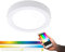 EGLO connect LED Deckenleuchte Fueva-C, Smart Home Deckenlampe, Material: Metallguss, Kunststoff, Farbe: Weiß, Ø: 22,5 cm, dimmbar, Weißtöne und Farben einstellbar