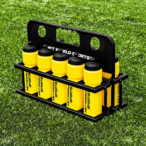 FORZA 10 Water Bottles & Carrier [750ml] - BPA Free Plastic - Variety Of Colours (Yellow)