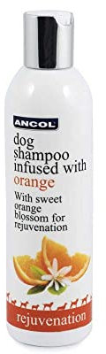 Ancol Luxury Dog Shampoo Orange 250ml Moisturising Shiny Coat Care Essential Oils SLS Paraben Free Concentrated Formula Gentle Cleansing for Dogs and Puppies