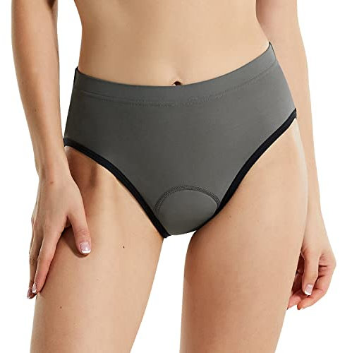 baleaf Damen Radlerunterhose Gepolster Radsport Unterhose Fahrradunterhose Farrad Slip Gel Grau M