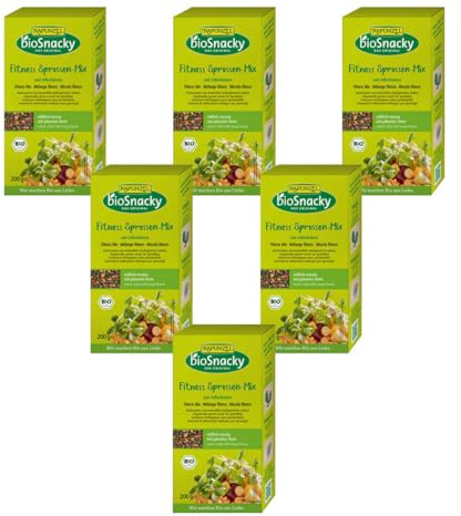 Rapunzel Fitness Sprossen-Mix bioSnacky (6 x 200 gr)