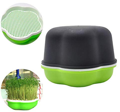 Plateau de germination de graines avec couvercle, petit trous plateau de germination de semences plateau de pépinière étanche à l'humidité boîte de plantation sans BPA plateau de graines