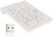 Clavier Numérique sans Fil, Mini USB C Portable 2,4 GHz Pavé Numérique 18 Touches Extensions de Clavier de Comptabilité Financière pour Ordinateur Portable, PC, Bureau, Surface Pro(Blanc)
