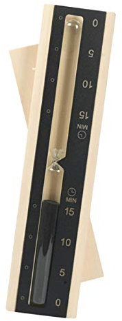 Tubayia Minuteur en bois 15 minutes pour salle de bain, spa, sauna