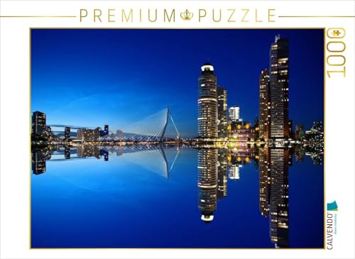 CALVENDO Puzzle Skyline von Rotterdam | 1000 Teile Lege-Größe 64 x 48 cm Foto-Puzzle für glückliche Stunden