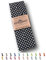 Sandras-Bastelladen Schrägband/Einfassband Baumwolle gefalzt 3m x 20mm - Punkte Muster 1001-Schwarz-Weiß