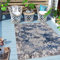 Carpeto Rugs Abstraktes In- & Outdoor Teppich Wetterfest für Balkon, Terasse - Balkon Teppich Wasserfest - Outdoorteppich Wetterfest - Aussenteppich Terrasse Groß - Blau Grau - 160 x 230 cm