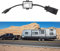 minifinker 4-Wege-Flachstecker (US-Fahrzeug) auf 7-Wege-Rundstecker, Plug-and-Play-Lichtkonverter, 17,7 Zoll Usa 4-Polig Zu Eur 7-Poliger Adapter-Stopp- / Bremssignal-Trennschalter