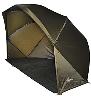 CarpOn Weekend Autoumnt extra großes Brolly 1,51m x 2,46m x 1,44m (LxBxH), schnellaufbau Shelter 60 Zoll, wasserdichtes Zelt 10.000mm Wassersäule inkl. Zubehör