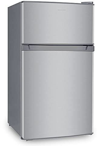 INFINITON Frigorífico FG-203X Table Top - INOX, A+/F, 85 litros, 2 Puertas, Luz LED