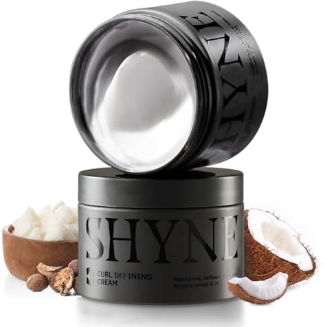 ShyneDurags Lockencreme | Lockendefinierende und Feuchtigkeitsspendende Haarcreme für Männer und Frauen | Perfekt für Locken und Waves | 95% Natürlichen Ursprungs, Sheabutter, Rizinusöl und Kokosöl