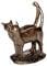 Brillibrum Design Figur Katzen aus Polyresin Bronze Tierfigur Dekofigur Katzenpärchen Schwer Kunst Objekt Bronze - Skulptur Samtpfoten (Variante 3)