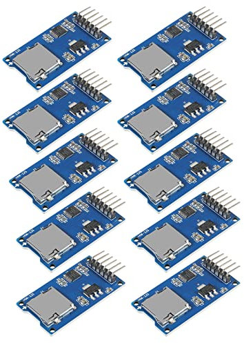 10Pcs Mini TF Card Adater Reader Modul 6pin Micro SD Memory Storage Breakout Board Micro SPI Interface Treibermodul