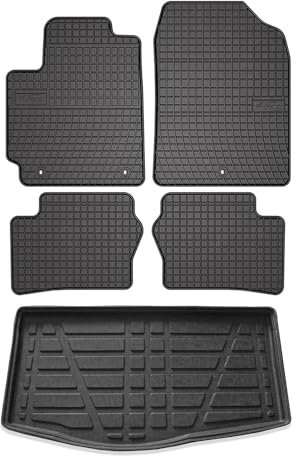 Fußmatten & Kofferraumwanne Set für Kia Picanto Schrägheck 2017-2025 Gummi 5X