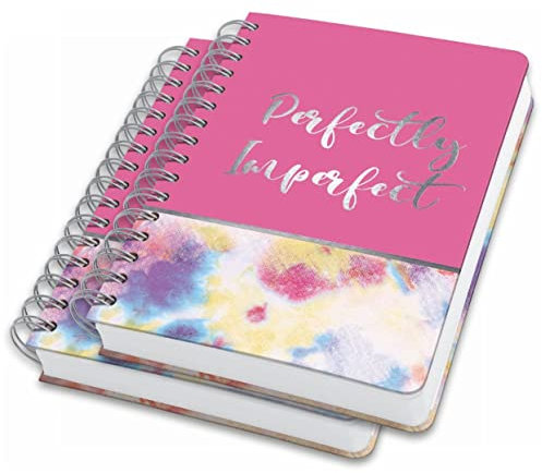 SIGEL JN609/2 Spiralblock A5 dotted, Notizblock Bullet Journal Jolie, 120 g/m², pink, Batik, dickes 120g Papier, 240 Seiten, vegan, aus nachhaltigem Papier hergestellt