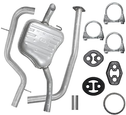 Polmo Schaldampferset Auspuff für Galaxy 2 II MK2 Mondeo 4 IV MK4 S-Max 1 I MK1 2.0 TDCi