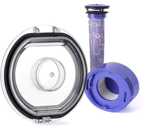 V8 V7 Couvercle de rechange pour aspirateur Dyson avec filtre post-moteur HEPA et pré-filtre