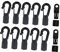 CORHAD 12pcs Bungee Cord End Hooks Elastic Cord Terminal Ends for Kayaks and Boats Type A Hooks Water-resistant Design for Secure Cordage
