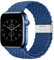 Nepfaivy Geflochtenes Armband Kompatibel mit Apple Watch Armband 45mm 44mm 46mm 49mm 42mm für Damen Herren, Nylon Stoff Sport Verstellbares Band für iWatch Series 10/9/8/Ultra/SE/7/6/5/4/3/2/1, Blau