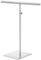 sourcing map Necklace Display Stand Adjustable Height Jewelry Rack T Bar Tabletop Purse Holder for Home Boutique Store - Silver