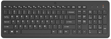 HP 220 Wireless-Tastatur | 2,4 GHz Wireless | USB Dongle | bis zu 16 Monate Akkulaufzeit (AAA-Batterie) | 425,5 g | QWERTZ | Schwarz