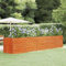 Hommdiy Hochbeet Rostig 400x80x77 cm Cortenstahl