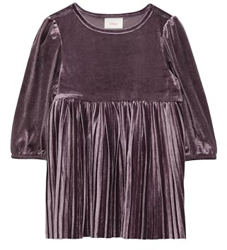 s.Oliver Samtkleid mit plissiertem Rock