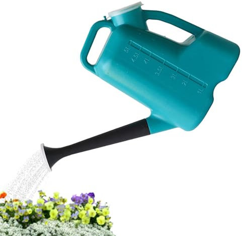 Arrosoir d'arrosage - Arrosoir pour de 5 litres, arrosoir de Gallon avec Bec | Arrosoir léger pour avec Bec Long et Couvercle, Douche d'arrosage pour p