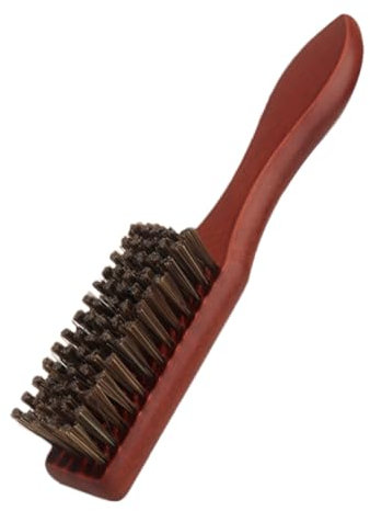 WOONEKY Rundbürste Für Bart Männer Haarreinigung Salonstaubwedel Friseursalonbedarf Nylonbürste Geschredderte Haarbürste Bartbürstenwerkzeug Bartzubehör