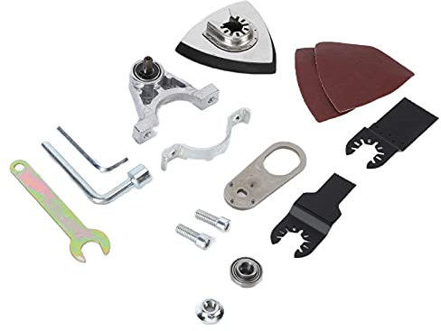 Angle Grinder Attachments, Drill Adapter Angle Drill Attachment Oscillating Adapter Kit Angle Grinder Adapter Converter Oscillating Accessory for Cutting Polishing Grinding
