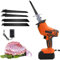 GHRERTX Bone Saw Cordless,Electric Butchers Saw for Commercial Home, Professional Handheld, Battery Powered, Multifunctional Bone Saw Machine for Frozen Meat Pork Fish Ribs