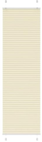 vidaXL Plissee Creme 65x200 cm Stoffbreite 64,4 cm Polyester