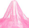 HOBBIESAY Tissu en Tulle à Paillettes de 1.69 m de Long Tissu en Polyester Transparent Tissu à Paillettes Tissu en Filet Brillant Rose pour Robe de Mariée Maison Mariage Couture Artisanat