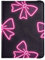 Portefeuille en cuir rose fluo pour passeport et carte de vaccin pour voyage, étui pour passeport, documents de voyage, portefeuille ultra fin pour femme, Nœud rose fluo, 1 size