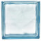 Bloc de verre réfléchissant ondulé couleur indigo | cm 19 x 19 x 8 | Unité de vente 1 boîte de 6 pièces | Euro/pcs. 5,50