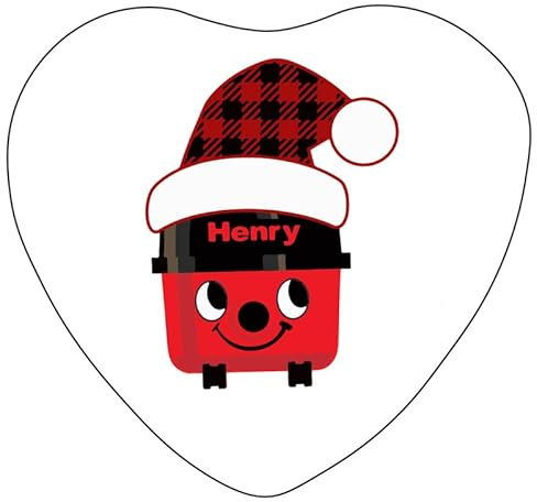 HENRY HOOVER - CHRISTMAS HAT DESIGN - 58mm HEART SHAPED MAGNET